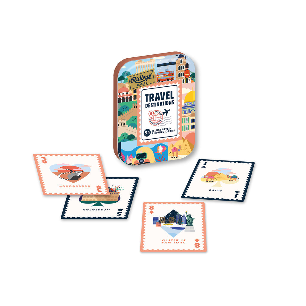 Travel Destinations Playing Cards
