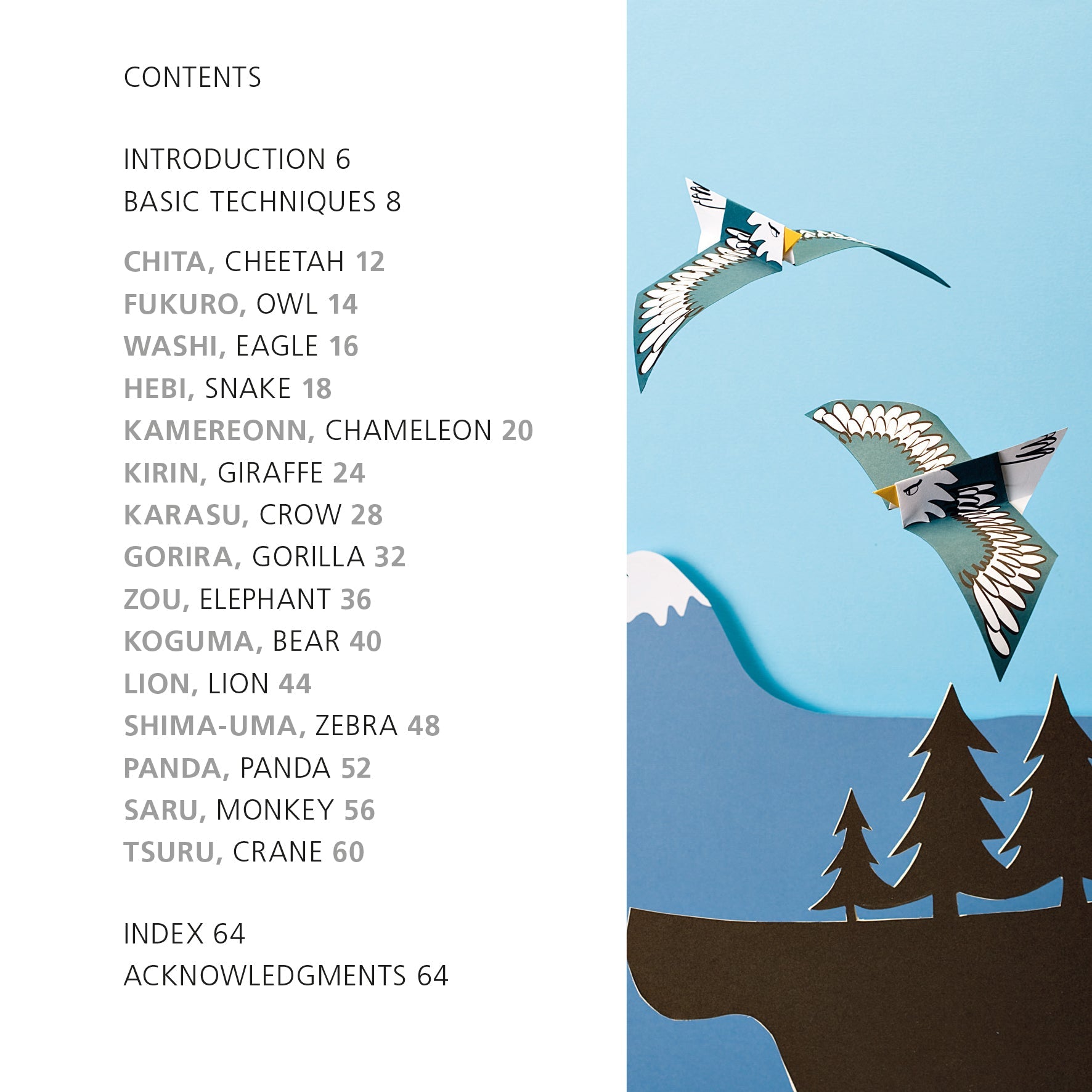 Origami Animals in the Wild