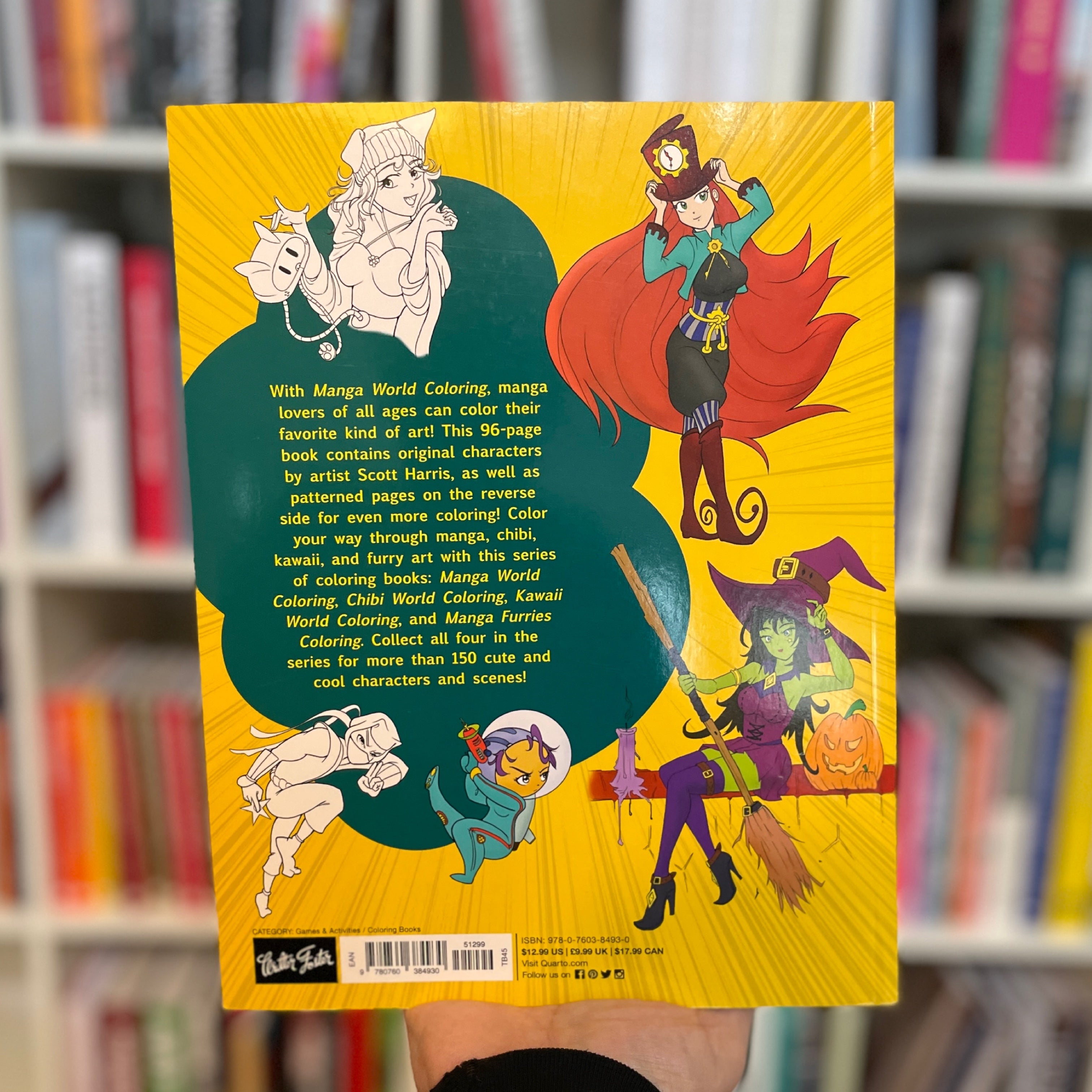 Manga World Coloring: Color your way through cool original manga art!