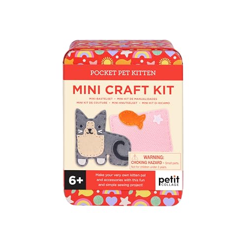 Mini Craft Kit: Pocket Pet Kitten - Portable Felt Sewing Kit