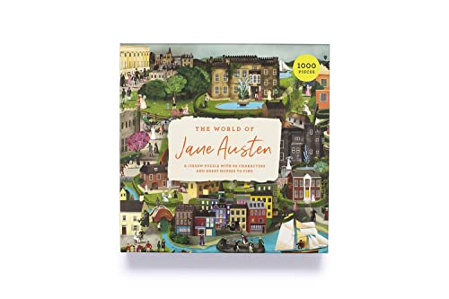 The World of Jane Austen: A Jigsaw Puzzle With 60 Characters and Great Houses to Find; 1000 Pieces