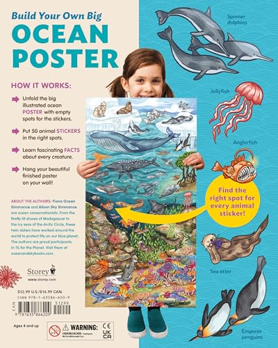 Creatures of the Ocean Sticker Poster