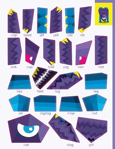 Learn by Sticker: Beginning Phonics: Use Phonics to Create 10 Friendly Monsters!