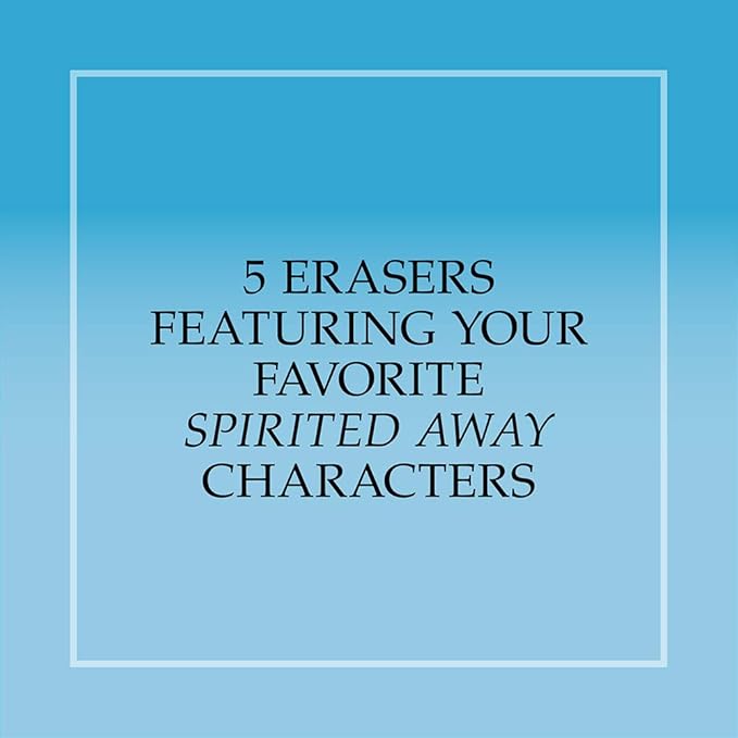 Spirited Away Eraser Set