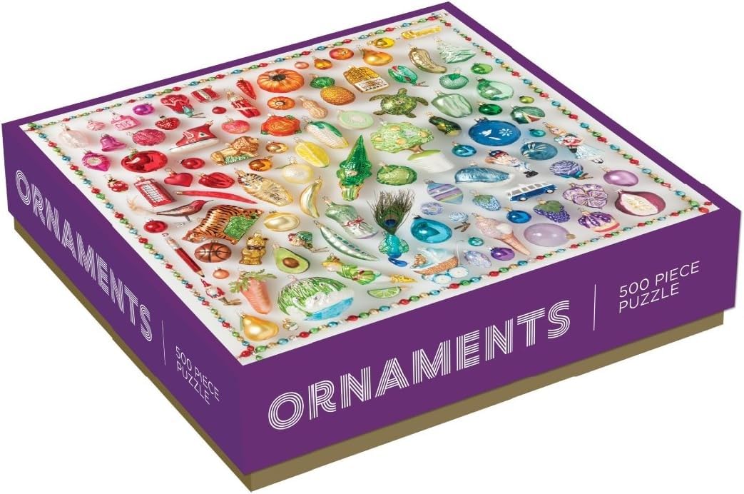 Rainbow Ornaments 500-PC Puzzle (Jigsaw Puzzle)