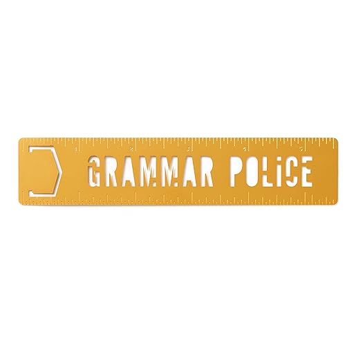 Grammar Police Metal Bookmark Stencil