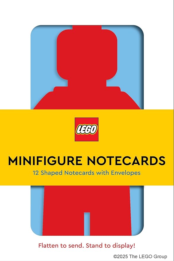 LEGO Minifigure Notecards: 12 Shaped Notecards with Envelopes