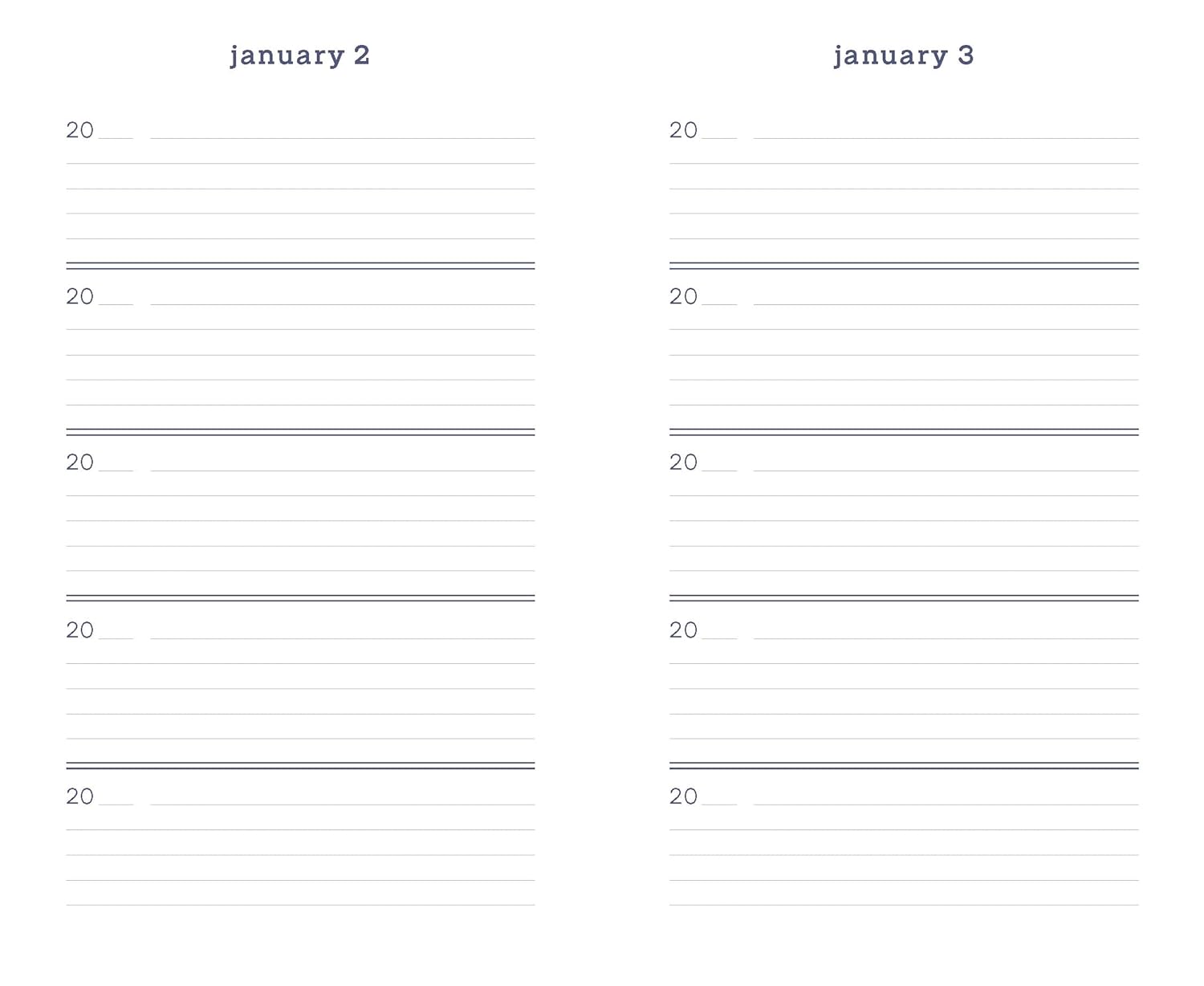 Marimekko One Line a Day (Blue Unikko) - A Five-Year Memory Book