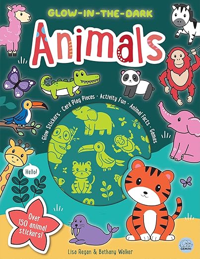 Glow-in-the-Dark Animals Sticker Activity (Glow-in-the-Dark Sticker Activity Book)