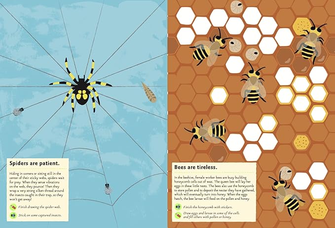 Garden Insects and Bugs: My Nature Sticker Activity Book: 1 (My Nature Sticker Activity Books)