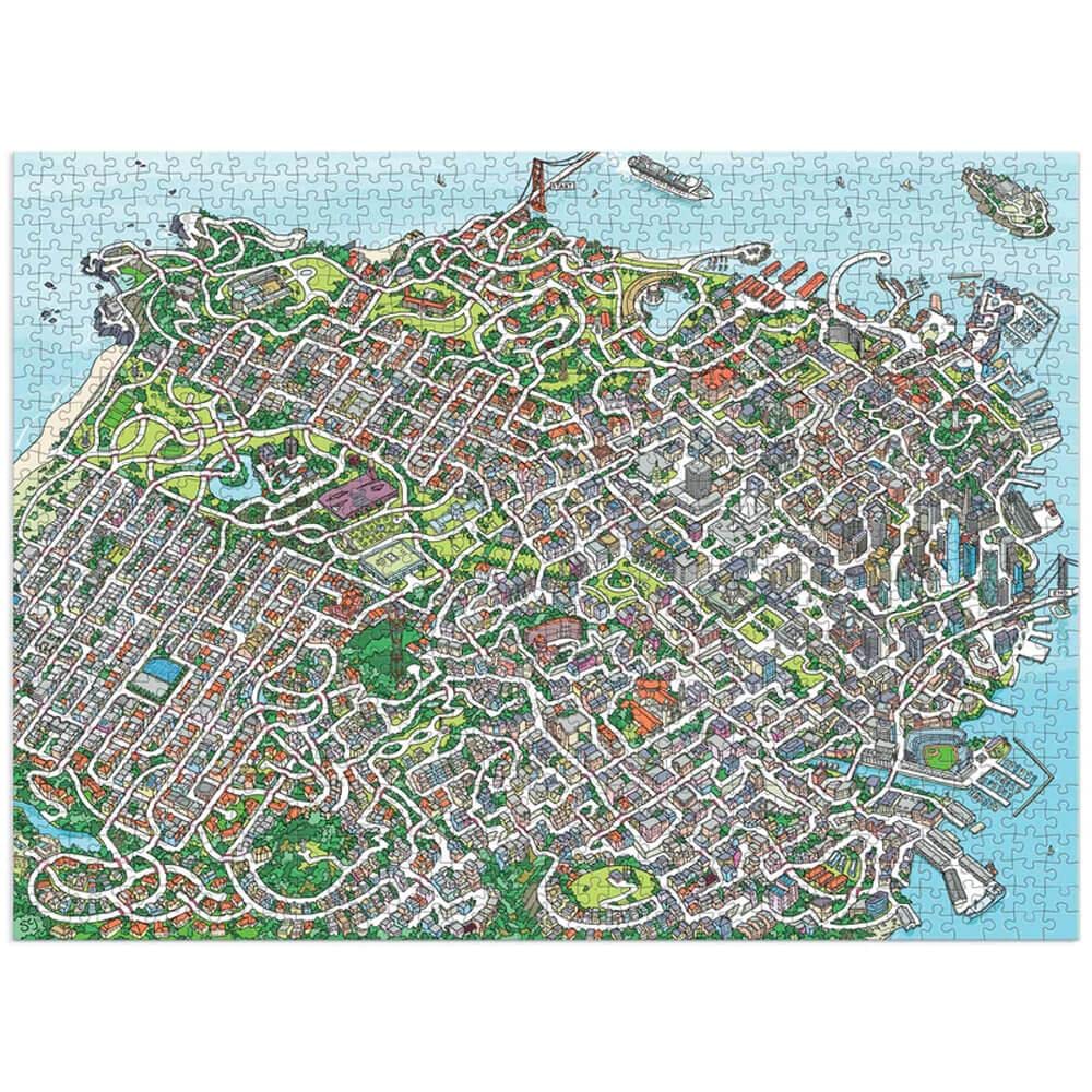 The City by The Bay 1000 Piece Maze Puzzle