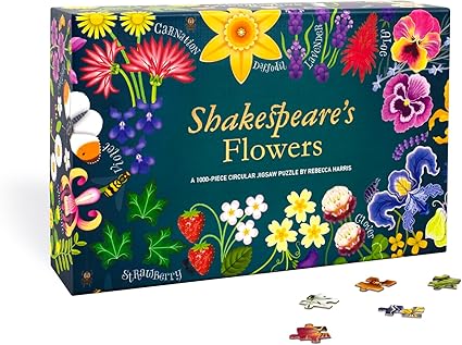 Shakespeare's Flowers: A 1000-Piece Jigsaw Puzzle with a Poetic Host of Flowers, Plants and Animals
