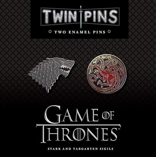 Game of Thrones Twin Pins: Stark and Targaryen Sigils