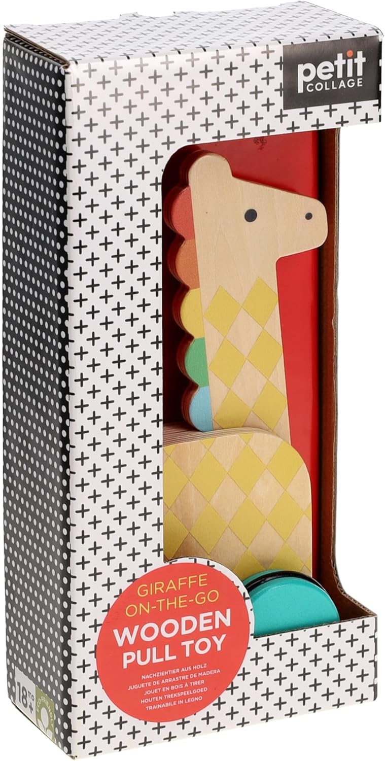 On-the-Go Giraffe Wooden Pull Toy