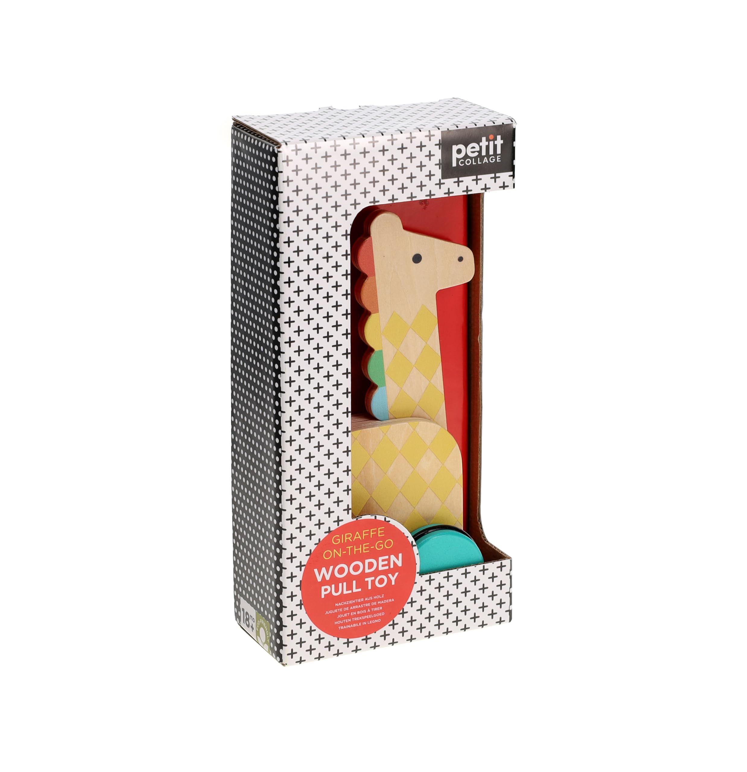 On-the-Go Giraffe Wooden Pull Toy