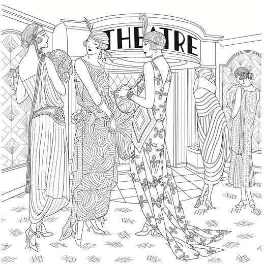 The Jazz Age: A Twenties-Inspired Coloring Book