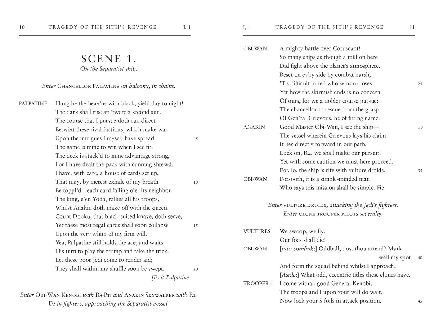 William Shakespeare's Tragedy of the Sith's Revenge: Star Wars Part the Third