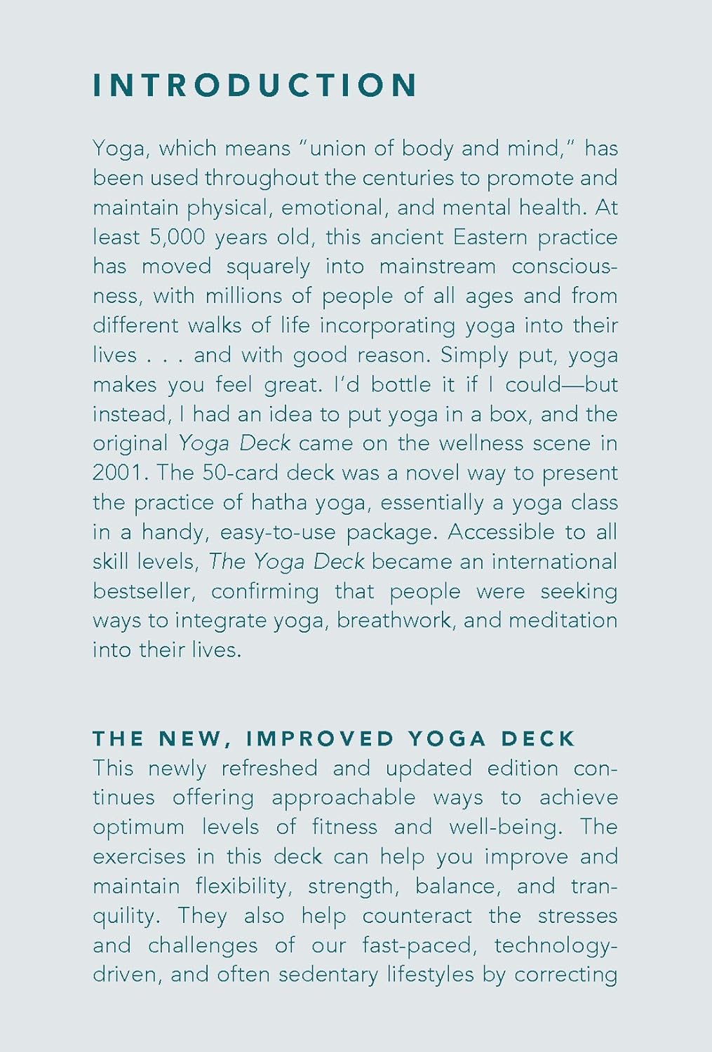 The Yoga Deck (Updated Edition) - 50 Poses & Meditations for Body, Mind & Spirit