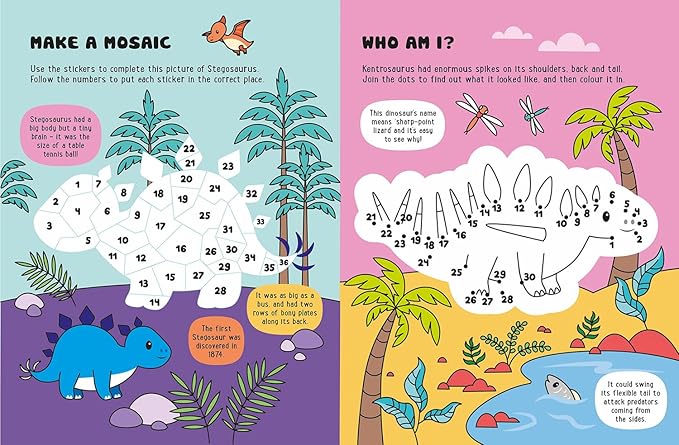 Glow-in-the-Dark Dinosaurs Sticker Activity Book (Glow-in-the-Dark Sticker Activity Book)