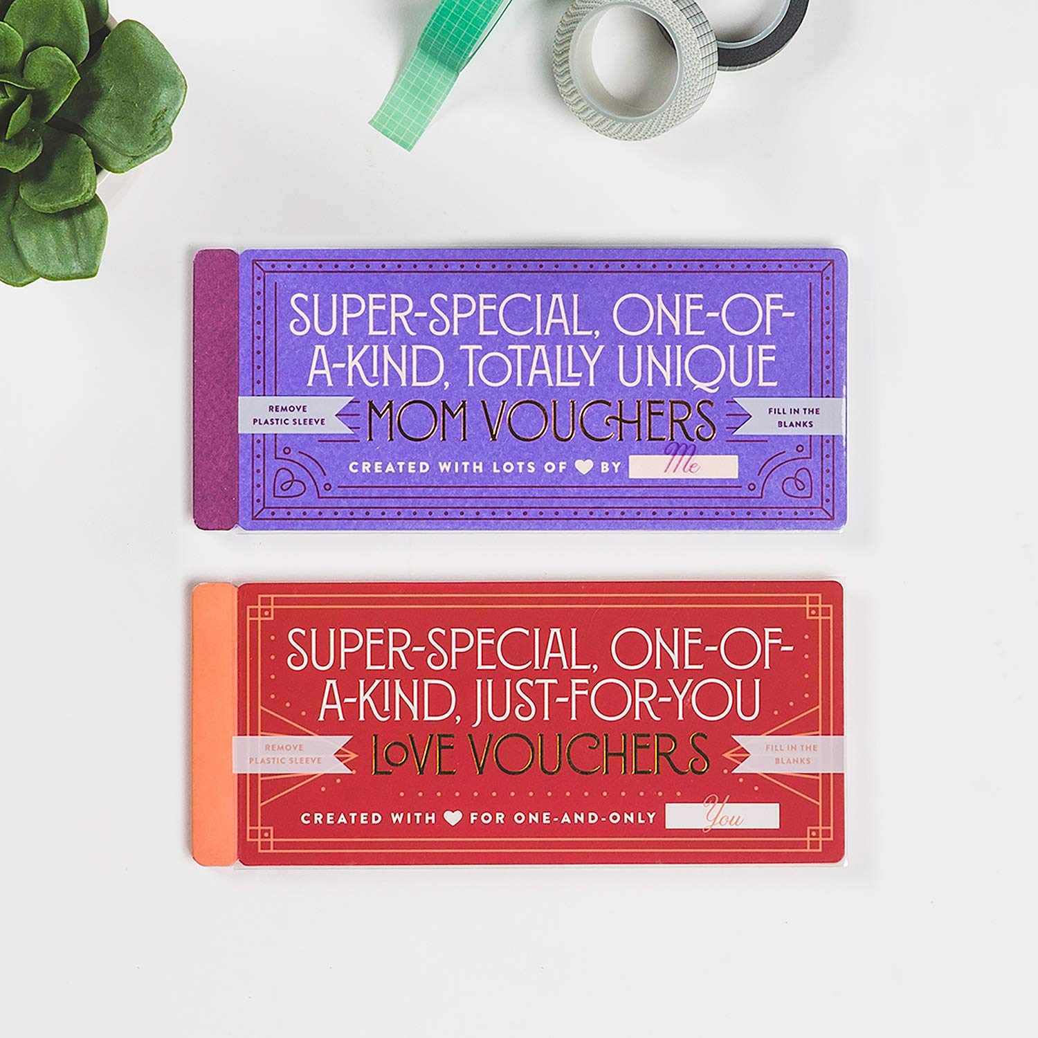 Fill in the Love Mom Vouchers, Book of 15 Unique Perforated Coupons