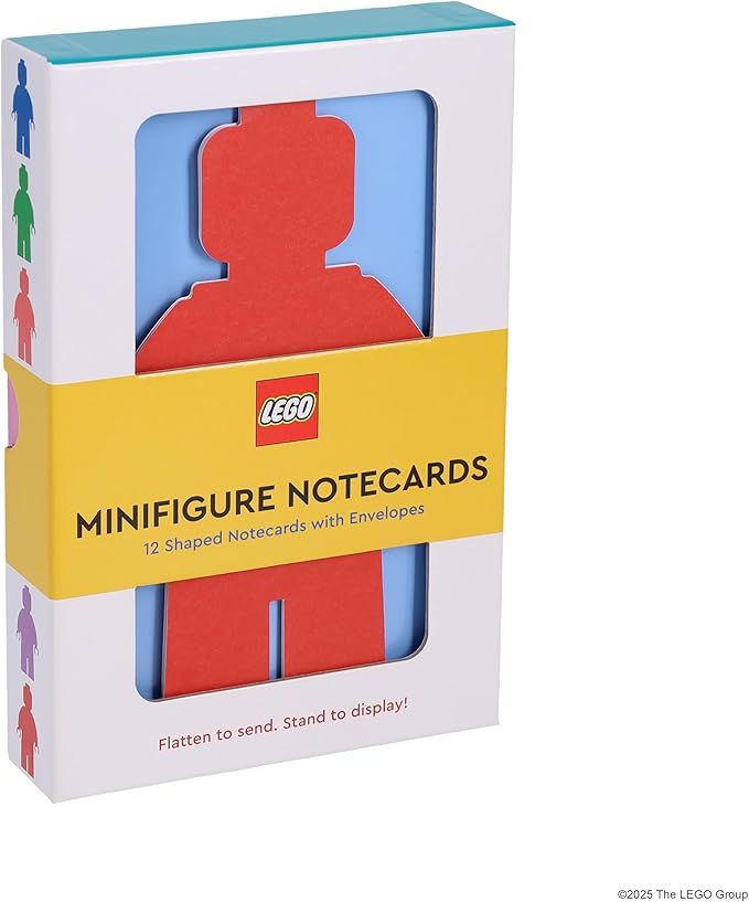 LEGO Minifigure Notecards: 12 Shaped Notecards with Envelopes