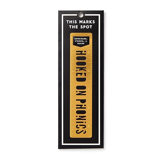 Hooked On Phonics Metal Bookmark Stencil