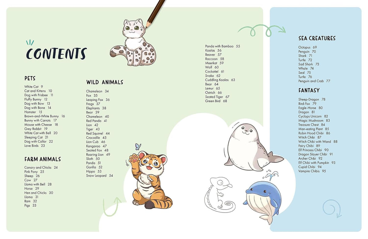 200 Cute Things to Draw: in simple steps