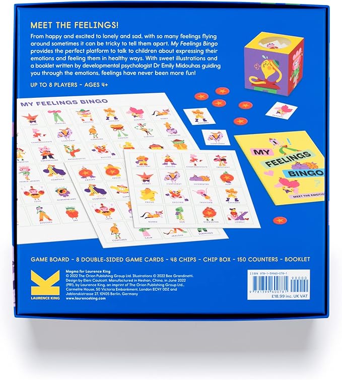 Laurence King My Feelings Bingo: Get To Know 48 Feelings of All Kinds