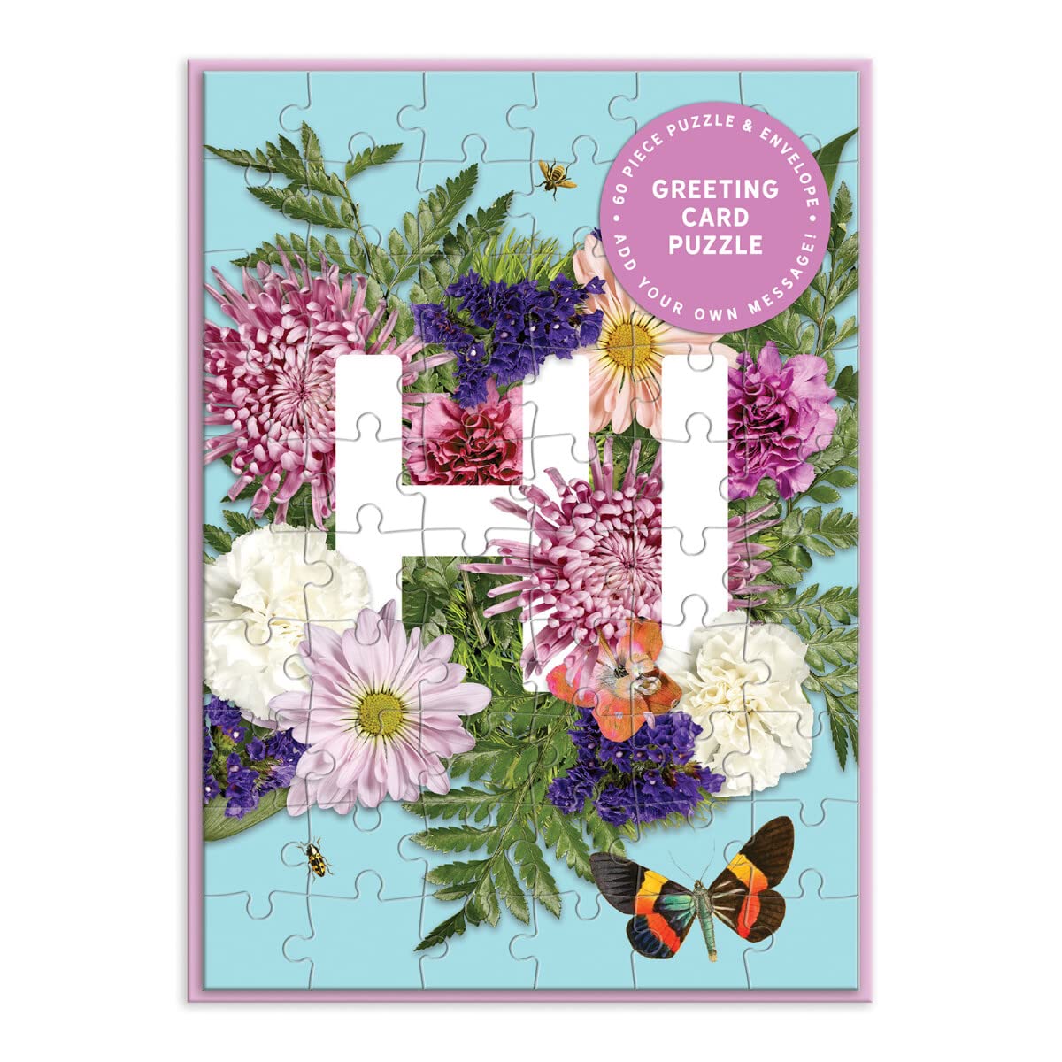Say It With Flowers Hi Greeting/ Puzzle