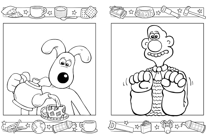 Wallace & Gromit: The Official Colouring Book