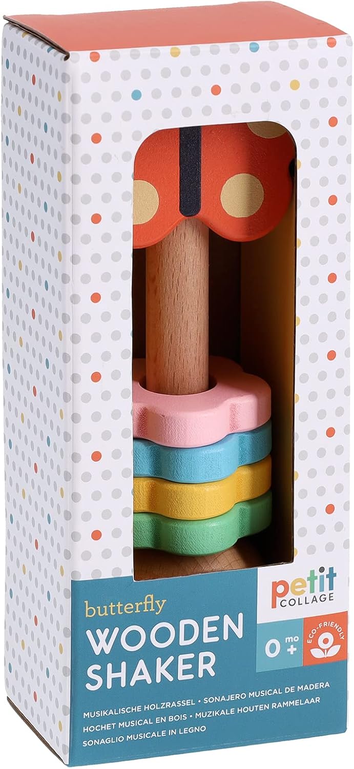 Butterfly Wooden Shaker