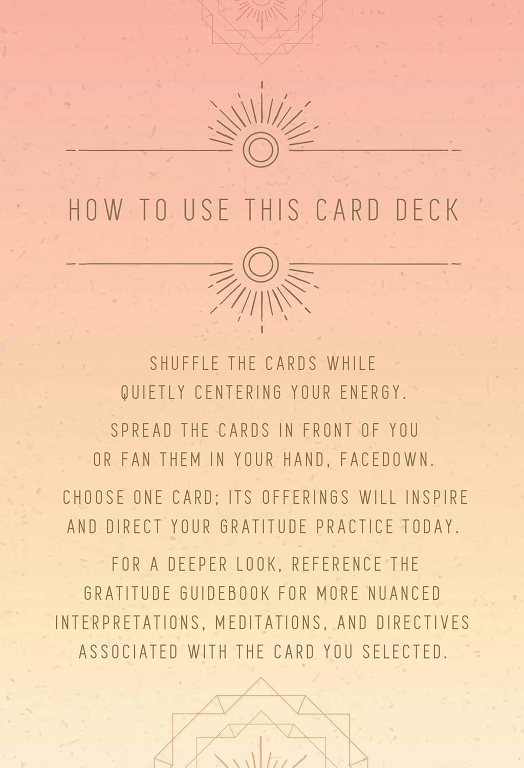 Gratitude: Inspirational Card Deck and Guidebook