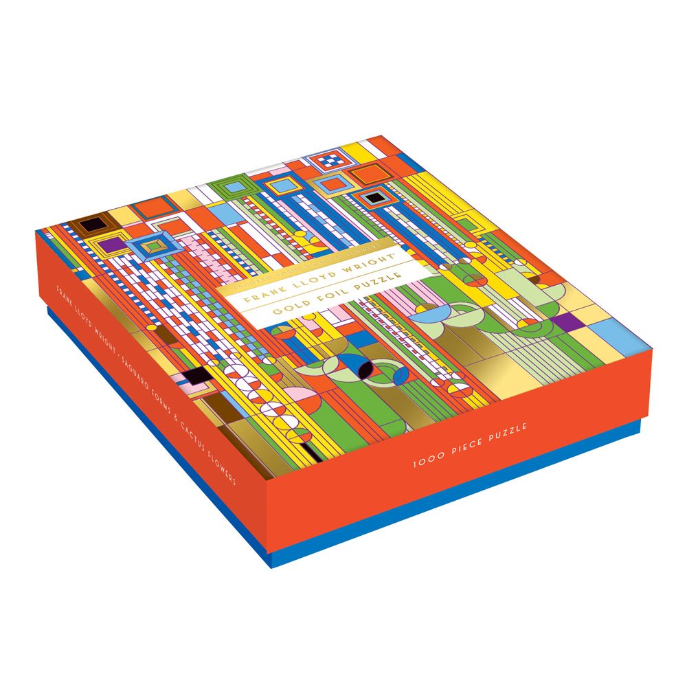 Frank Lloyd Wright Saguaro Cactus And Forms Foil Stamped 1000 Piece Puzzle