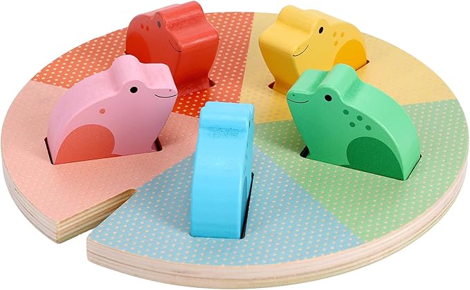 Nursery Counting Puzzle- Five Little Speckled Frogs
