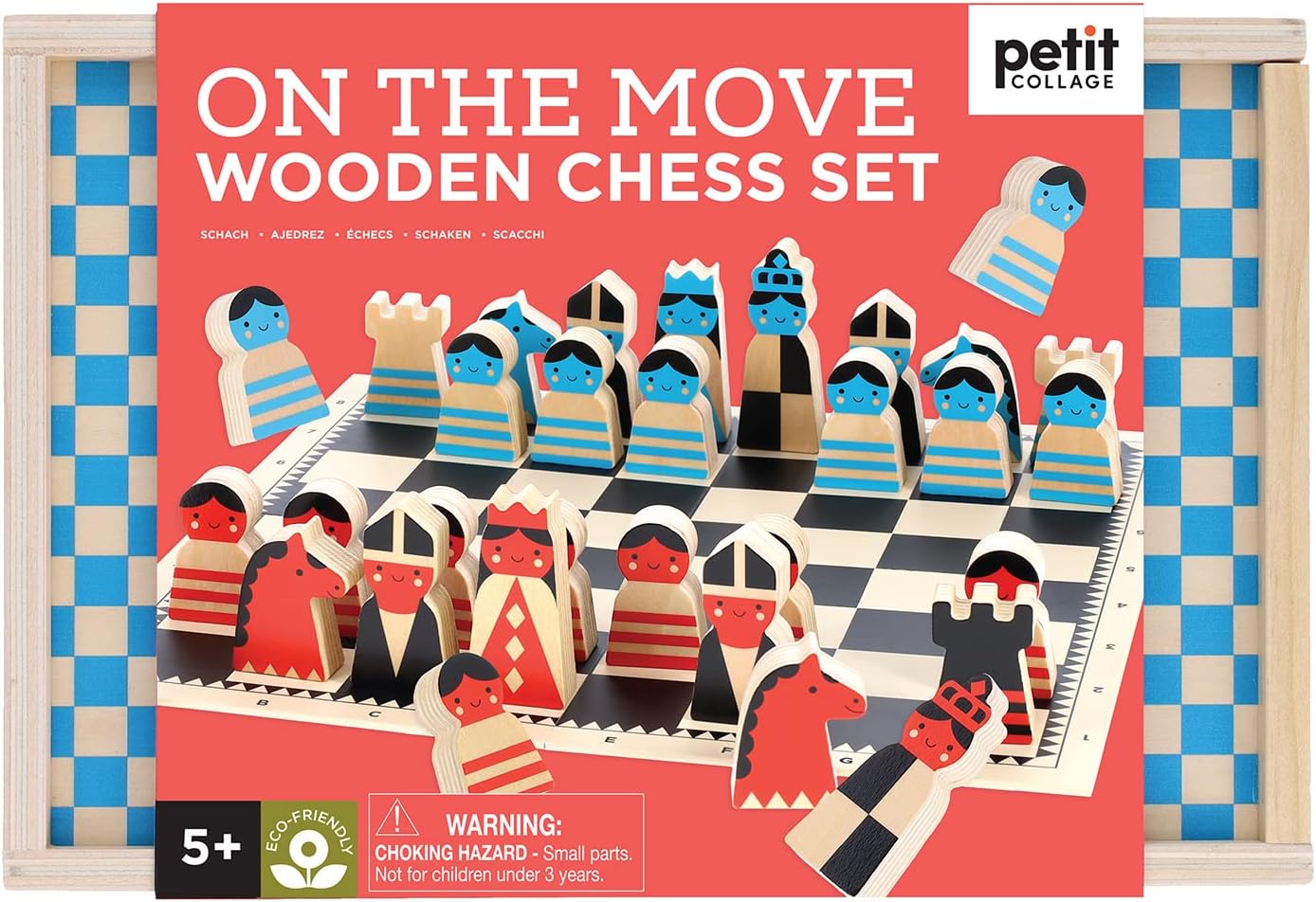 On the Move Wooden Chess Set
