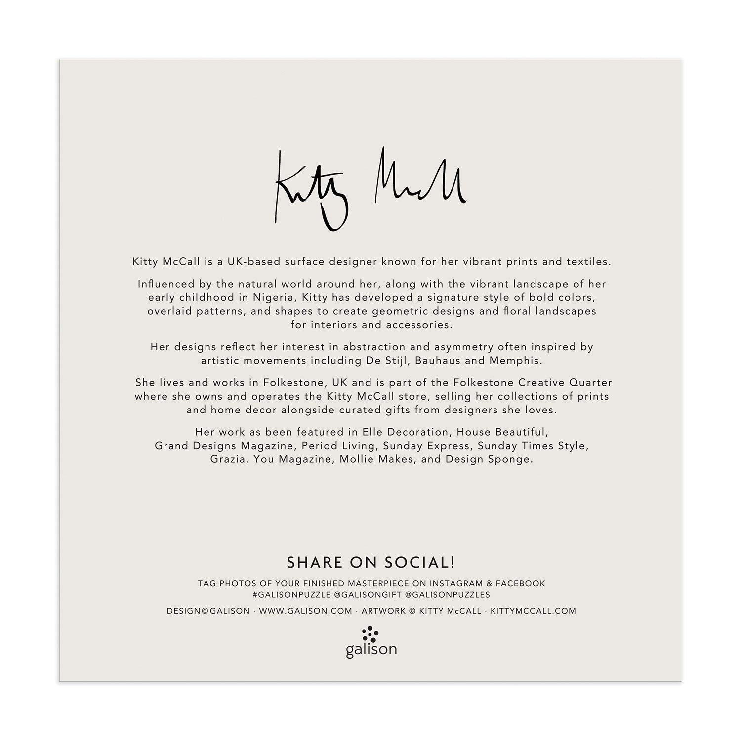 Kitty McCall Lost In the Garden 500 Piece Puzzle