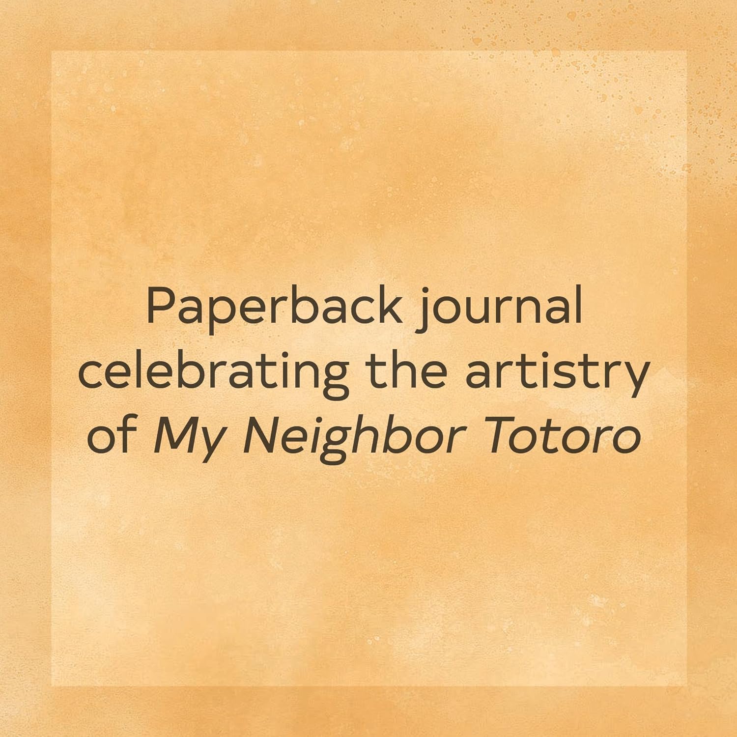 Studio Ghibli My Nei Totoro Journal