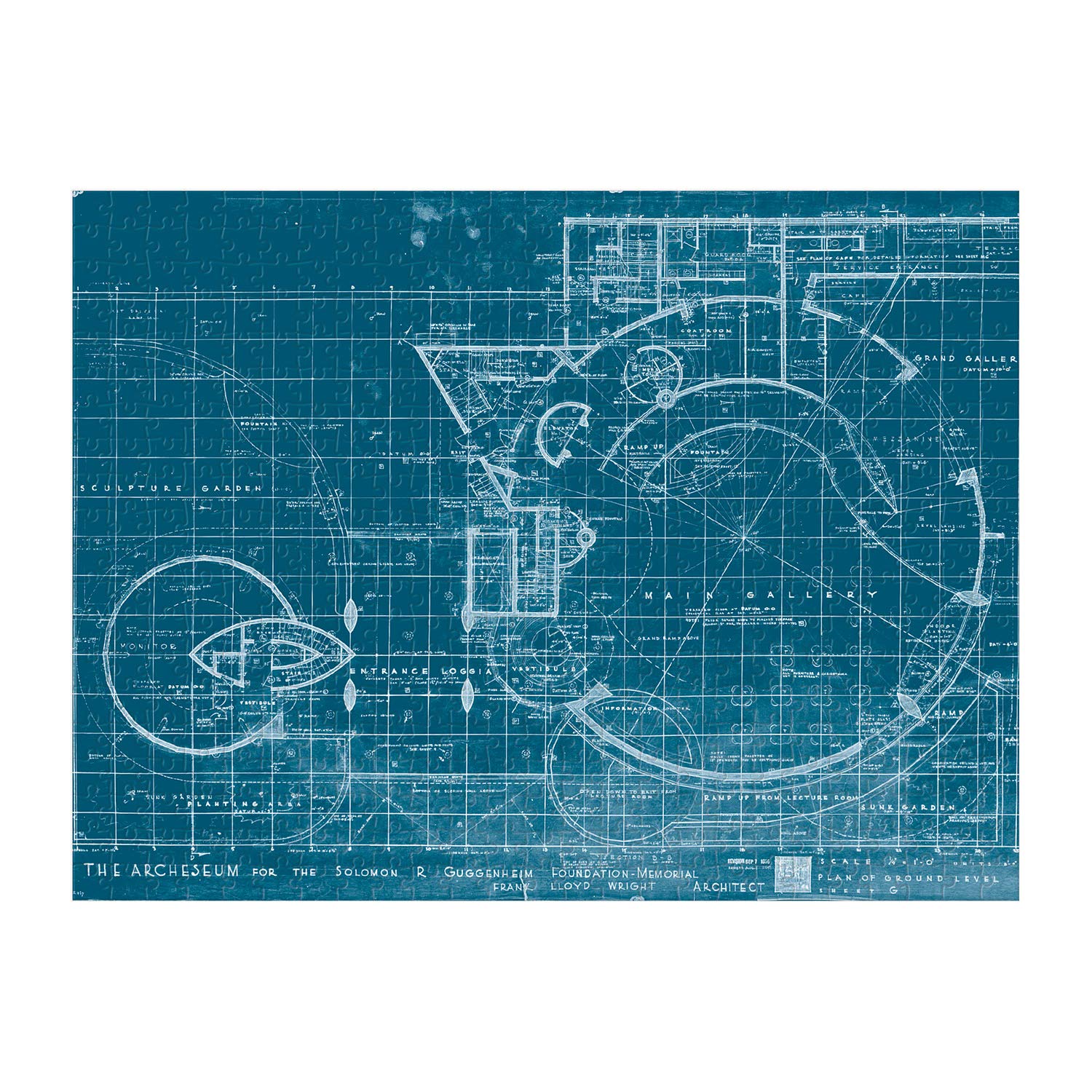 Frank Lloyd Wright Fallingwater 2-sided 500 Piece Puzzle