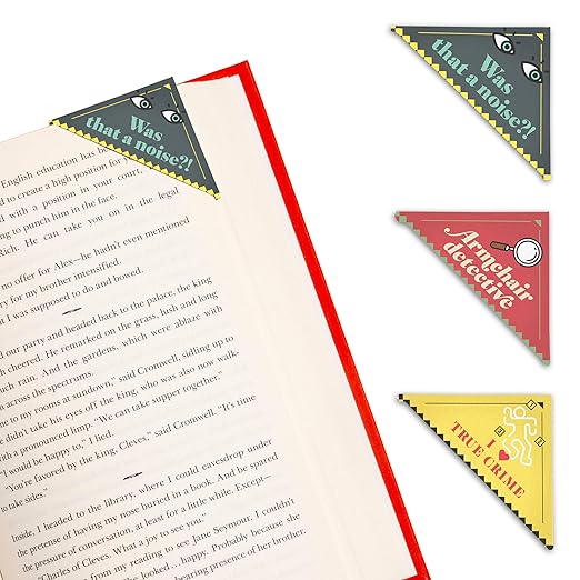 Knock Knock Mystery & True Crime Lovers Bookmark Corners