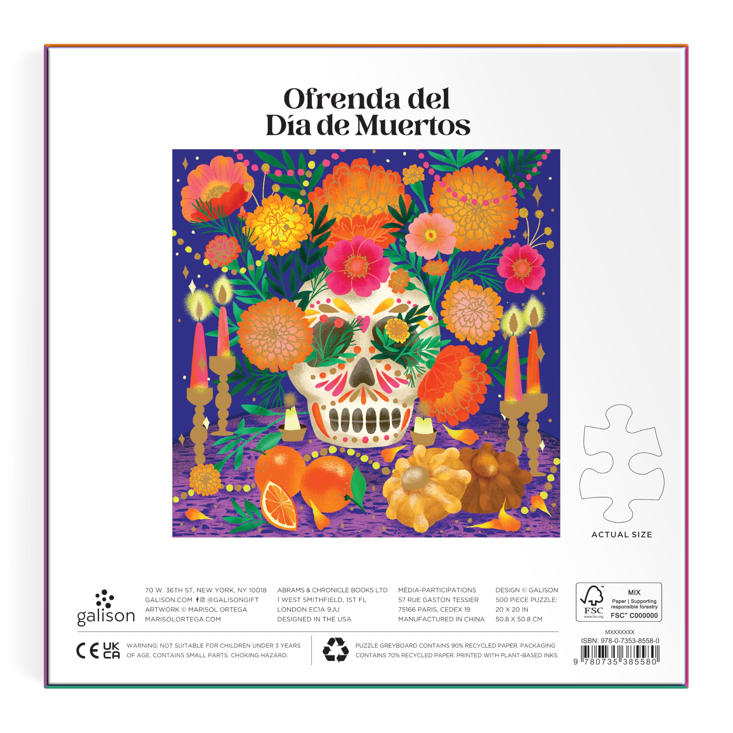 Ofrenda del Día de Muertos 500 Piece Foil Puzzle