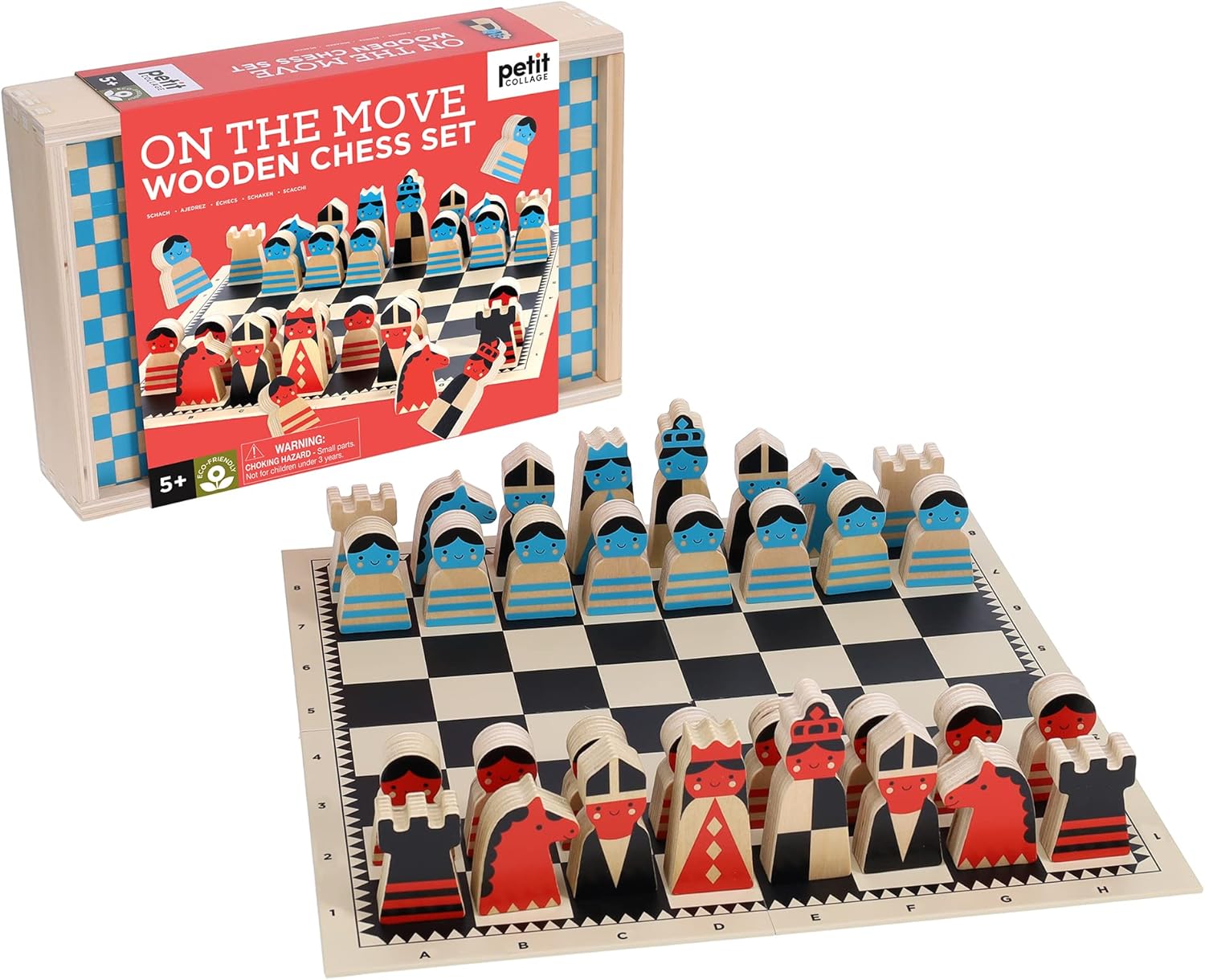 On the Move Wooden Chess Set