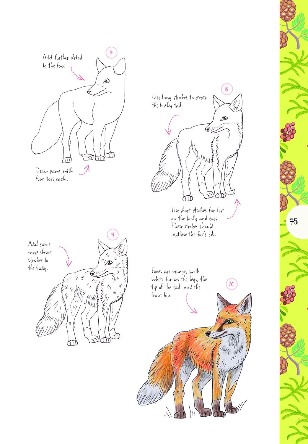 10 Step Drawing: Animals: Draw 75 animals in 10 easy steps