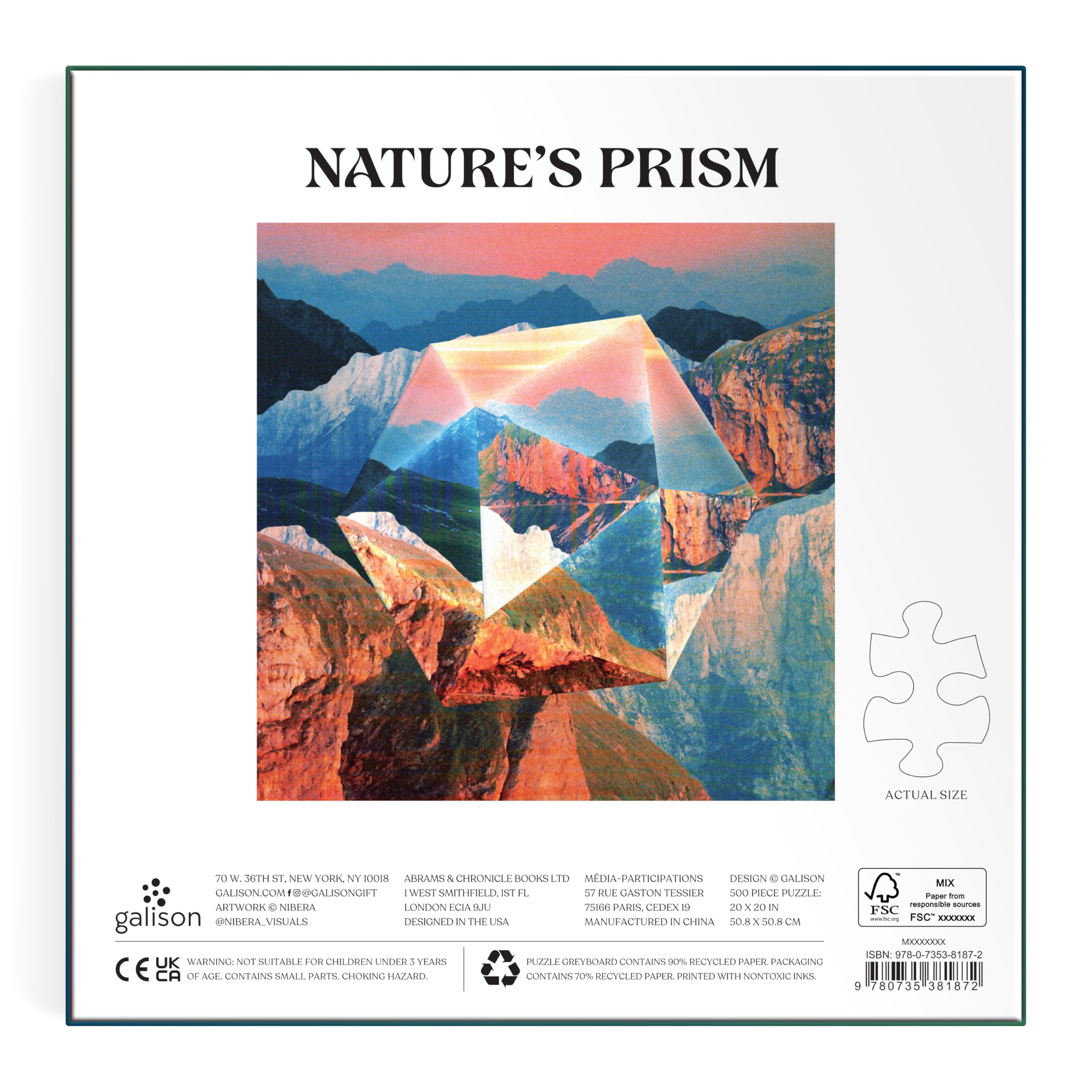 Nature's Prism 500 Piece Puzzle