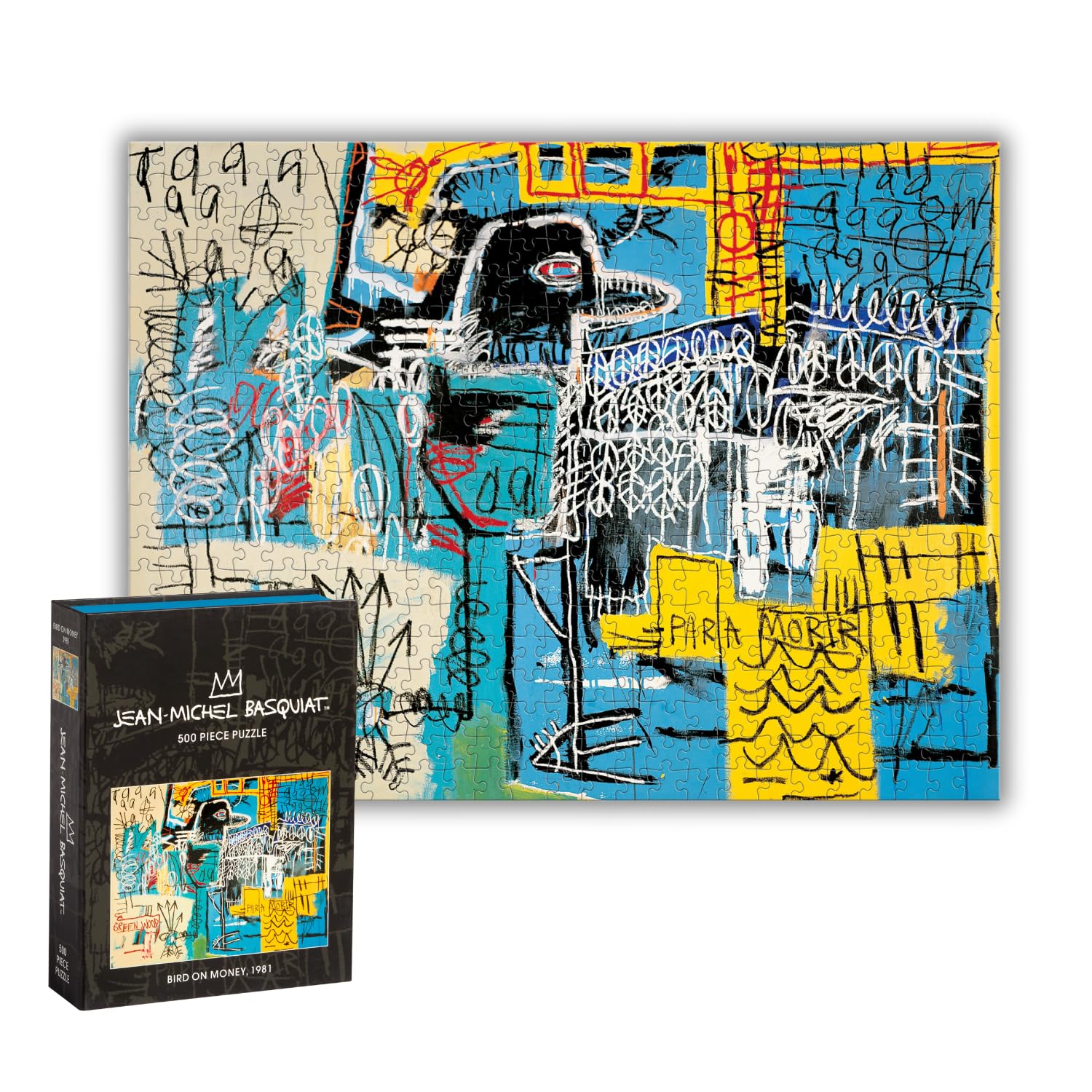 Basquiat Bird on Money 500 Piece Book Puzzle