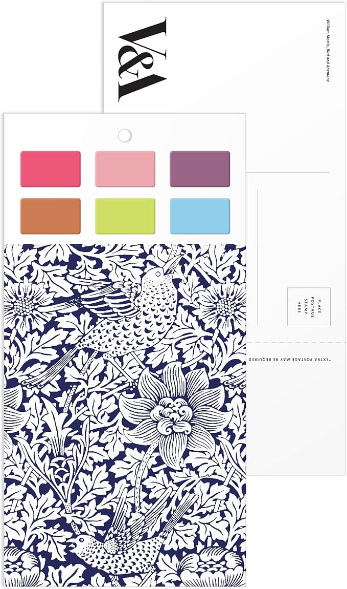 William Morris Paint-in Postcard Set