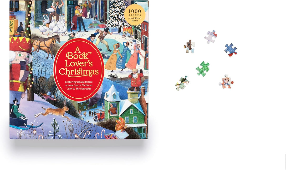 A Book Lover's Christmas 1000 Piece Puzzle: A 1000-Piece Jigsaw Puzzle