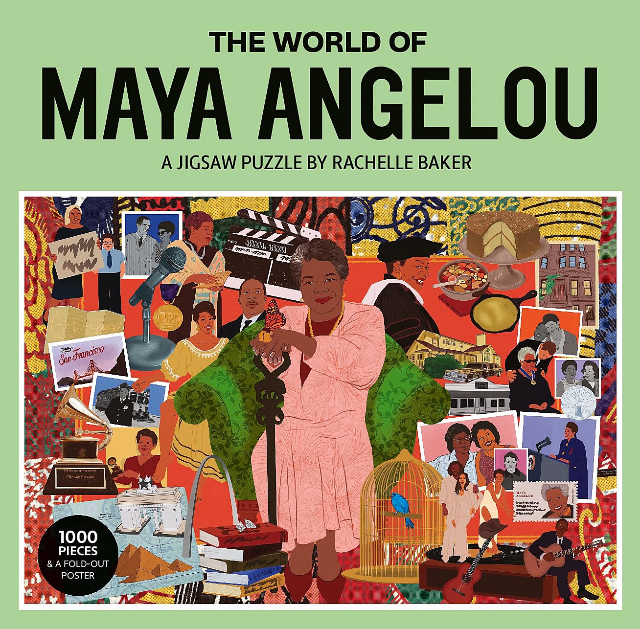 The World of Maya Angelou: 1000-piece Jigsaw Puzzle