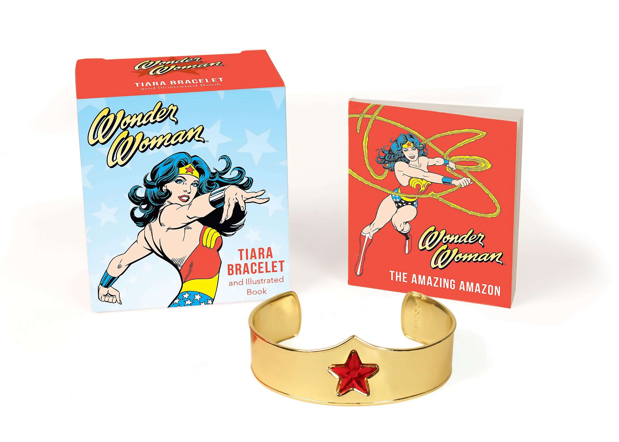 Wonder Woman Tiara Bracelet and Illustrated Book
