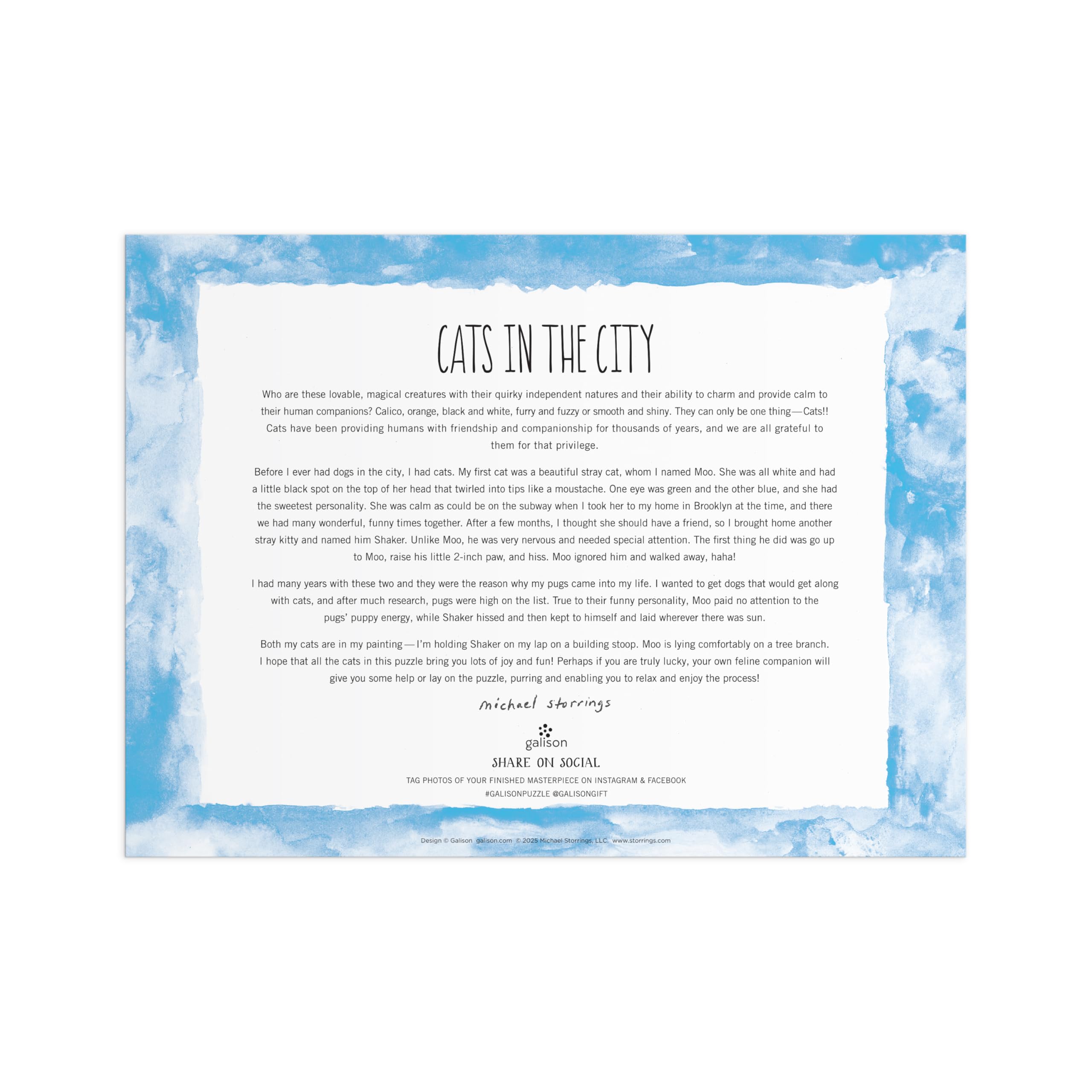 Cats In City Gardens – 1000 Piece Michael Storrings Jigsaw Puzzle