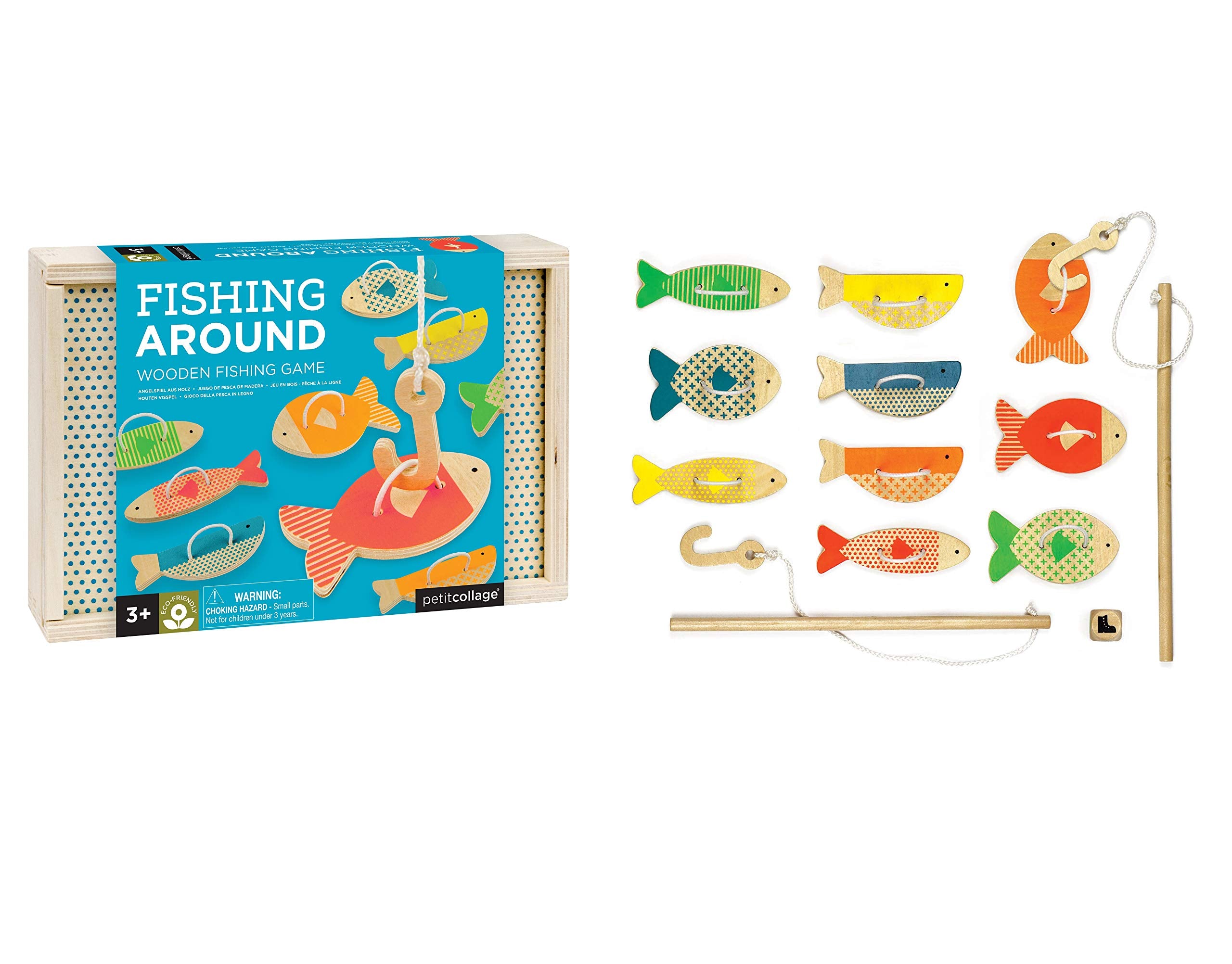 Fishing Around Wooden Game, Multicoloured